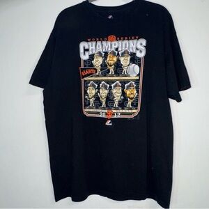 Majestic San Francisco Giants XL Shirt 2012 World Series Vintage Posey Lincecum
